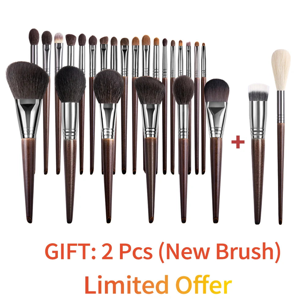 OVW Natural Goat Hair Makeup Brush Set