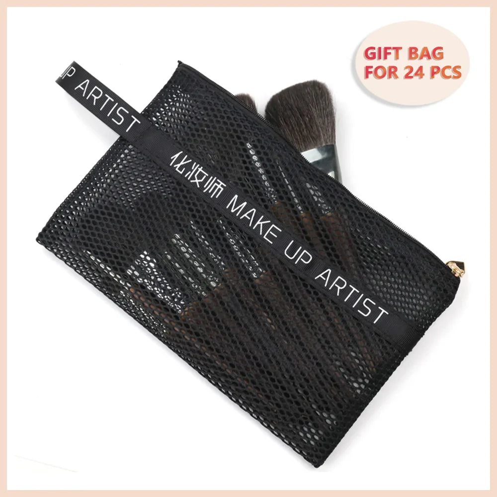 OVW Natural Goat Hair Makeup Brush Set