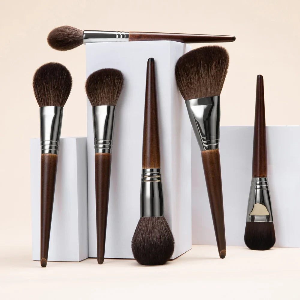 OVW Natural Goat Hair Makeup Brush Set