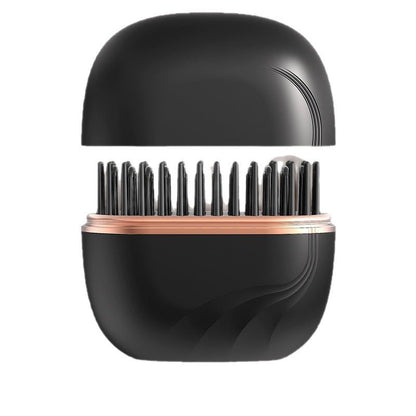 Mini Wireless Hair Straightening Comb – Portable Heated Styling Brush